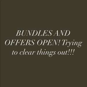 OFFERS AND BUNDLES OPEN!!